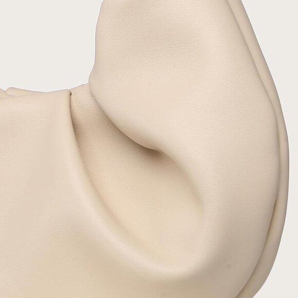 Women's PU Leather Clutch Small Hobo Purse Wedding Guest Bag Trendy - Picture 4 of 6